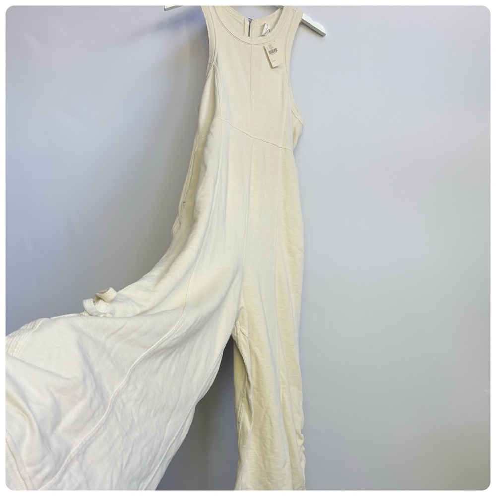 NWT Anthropologie Daily Practice Horizon Wide-Leg Knit Jumpsuit , size M/L - Picture 11 of 17